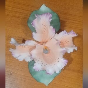 Vintage Capodimonte Porcelain Orchid Flower